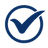 Illustration of a verified checkmark symbol representing trust, quality assurance, and successful validation