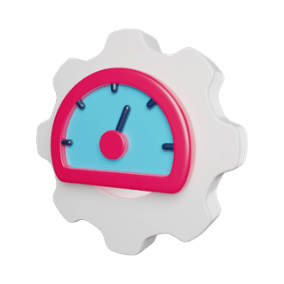 Performance speed meter showing high rating