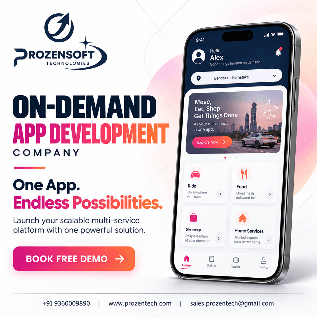 On Demand App Development Company | Build Scalable Digital Service Platforms