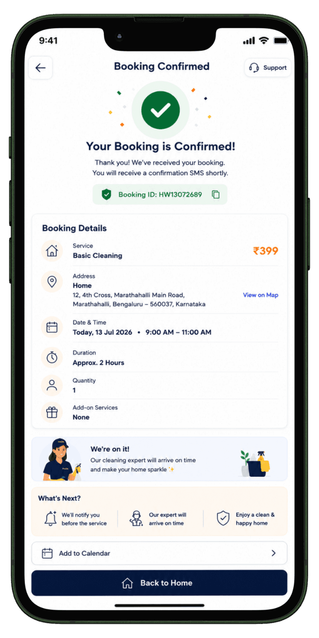 Prozen Services product screen 1